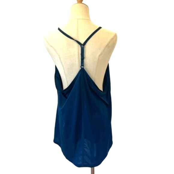 Nike Dri-Fit Racerback Tank Top Blue Plus Size 1X Active Athletic Workout - Picture 2 of 7